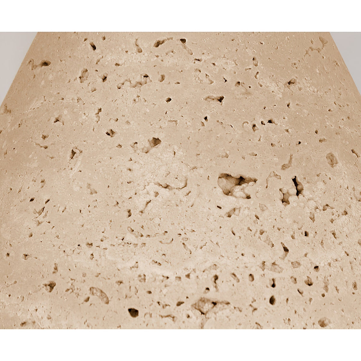 Lámpara colgante lineal de travertino Brezola – textura del travertino natural