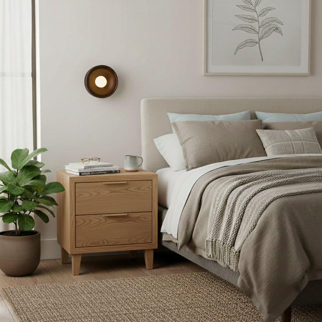 Aplique de pared mini Mokala en un dormitorio acogedor – imagen 7