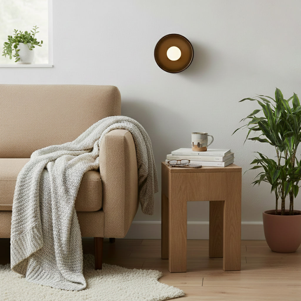 Aplique de pared mini Mokala en un dormitorio acogedor – imagen 9