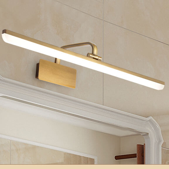Aplique de Baño LED en Acabado Dorado Satinado con Luz de Maquillaje Integrada 7