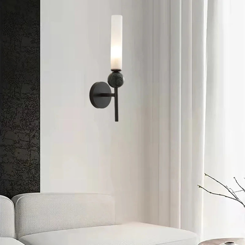 Aplique de Mármol Moderno LED G9 5W 3000K en Oro o Negro – Lámparas de Pared Interior para Dormitorio y Sala de Estar 3