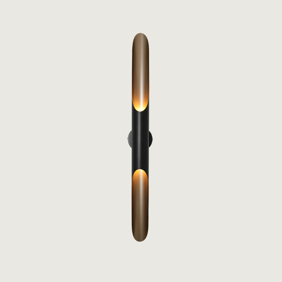 Aplique de Pared Coltrane en Negro Mate y Dorado – Lámpara de Estilo Minimalista para Interiores y Exteriores 0