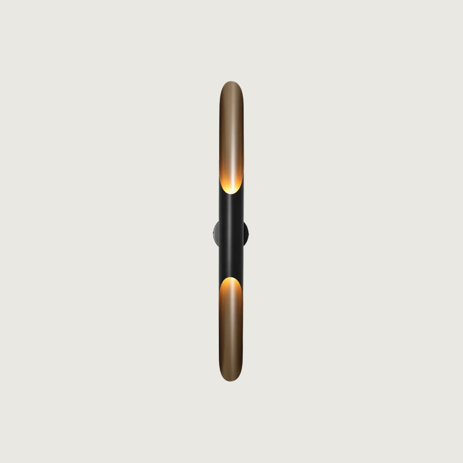 Aplique de Pared Coltrane en Negro Mate y Dorado – Lámpara de Estilo Minimalista para Interiores y Exteriores 1