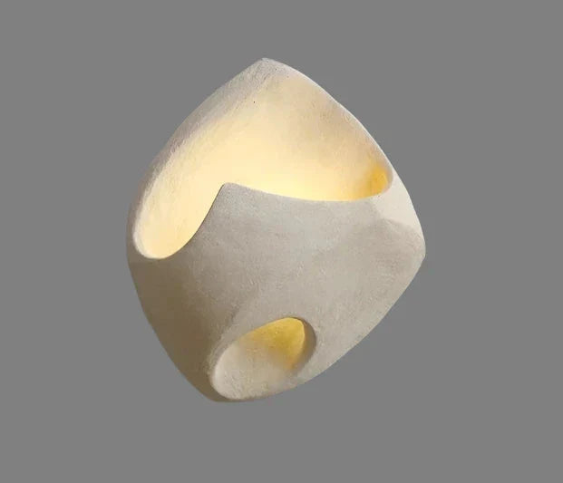 Aplique de Pared Edda Art-Deco en Cemento, Lámpara LED para Dormitorio y Oficina, Diseño Industrial y Escultórico 9