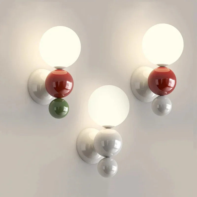 Aplique de Pared Escandinavo en Forma de Perla con Luz LED – Diseño Moderno y Elegante 6