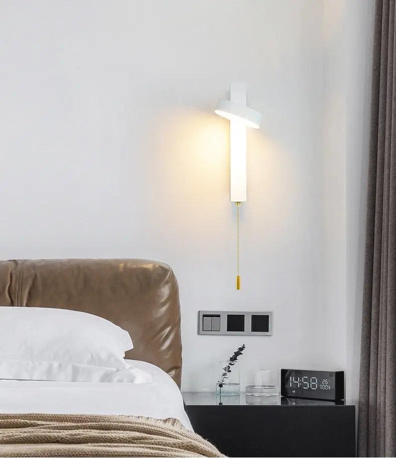 Aplique de Pared LED 9W Giratorio 350° en Metal y Acrílico - Ideal para Dormitorio y Salón 4