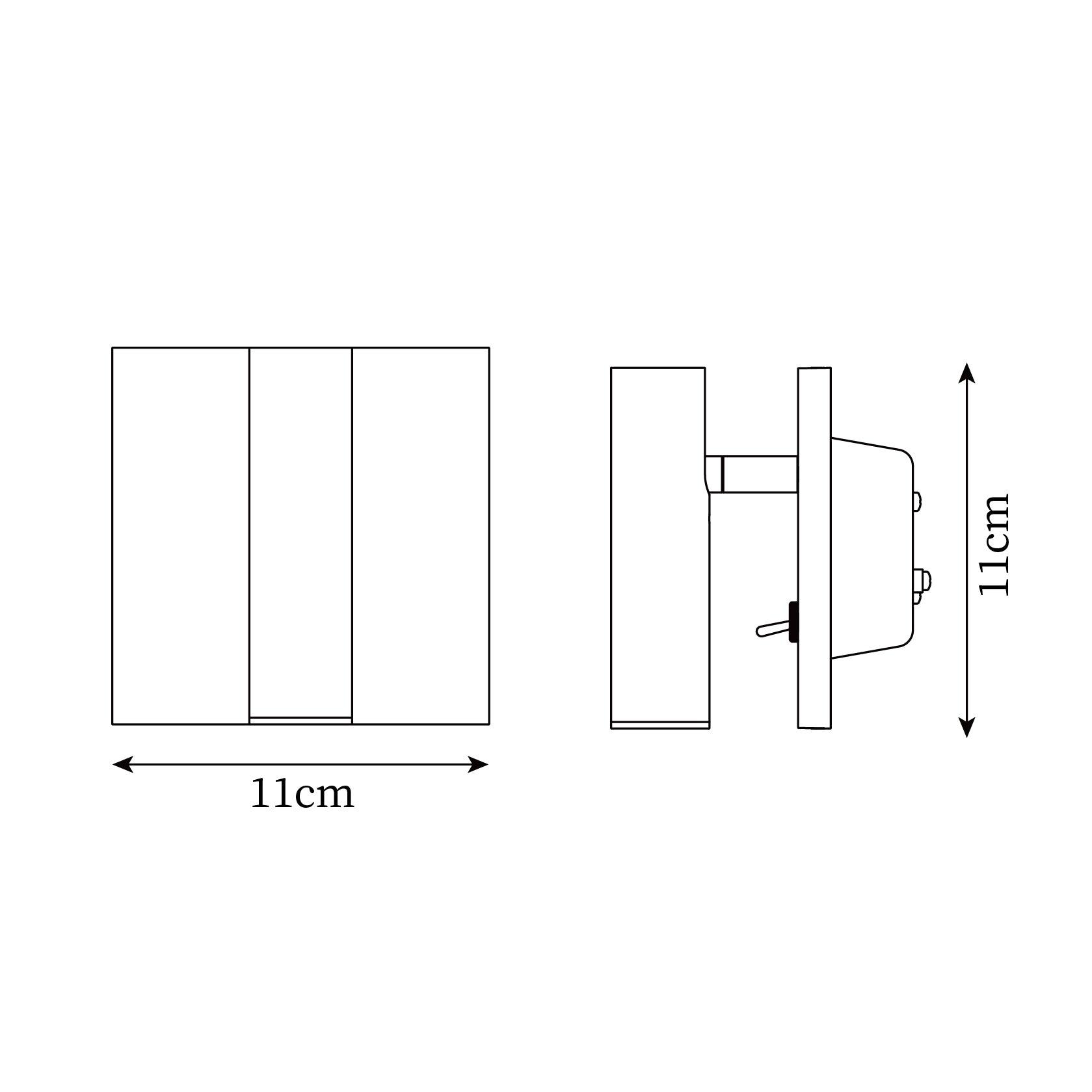 Aplique de Pared LED Cuadrado con Diseño Moderno y Luz Cálida – Negro y Cobre 4