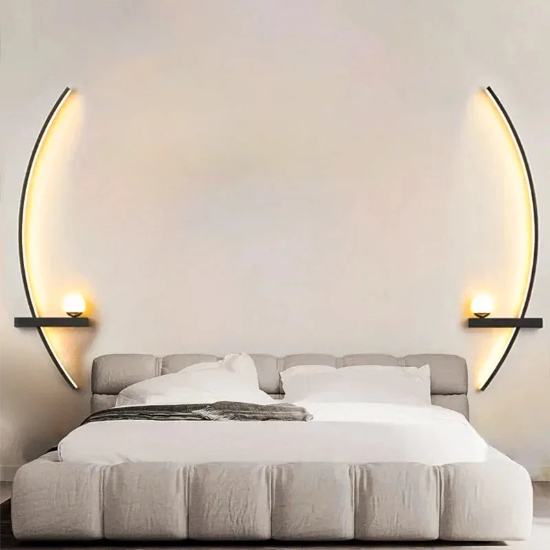Aplique de Pared LED Moderno de Aluminio con Luz Cálida Ideal para Dormitorio y Ambientes Elegantes 2