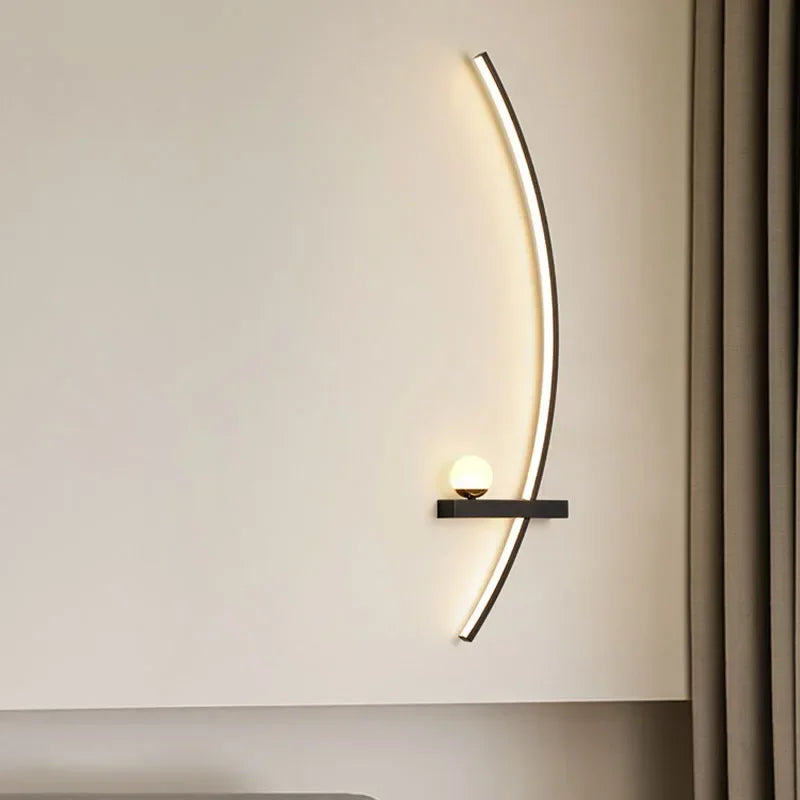 Aplique de Pared LED Moderno de Aluminio con Luz Cálida Ideal para Dormitorio y Ambientes Elegantes 3