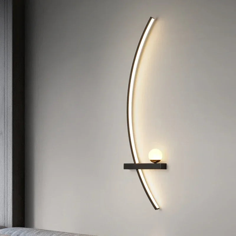 Aplique de Pared LED Moderno de Aluminio con Luz Cálida Ideal para Dormitorio y Ambientes Elegantes 4