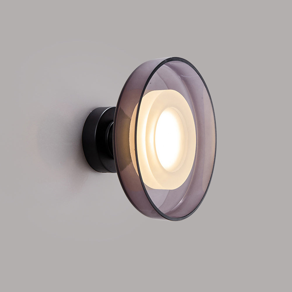 Aplique de Pared LED Redondo de Vidrio Moderno para Dormitorio y Sala de Estar, Diseño Nórdico, 12W, 960 Lúmenes 5
