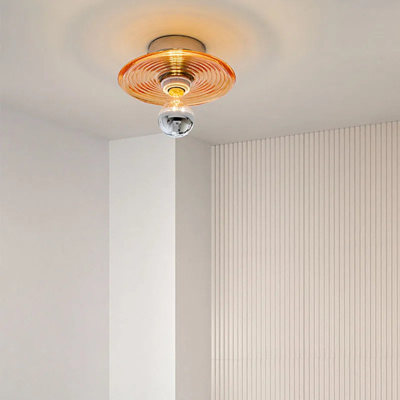 Aplique de Pared LED de Vidrio Vintage con Diseño de Ondas – Iluminación Sofisticada 2