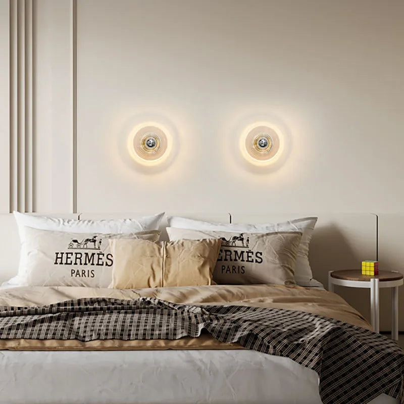 Aplique de Pared LED de Vidrio Vintage con Diseño de Ondas – Iluminación Sofisticada 4