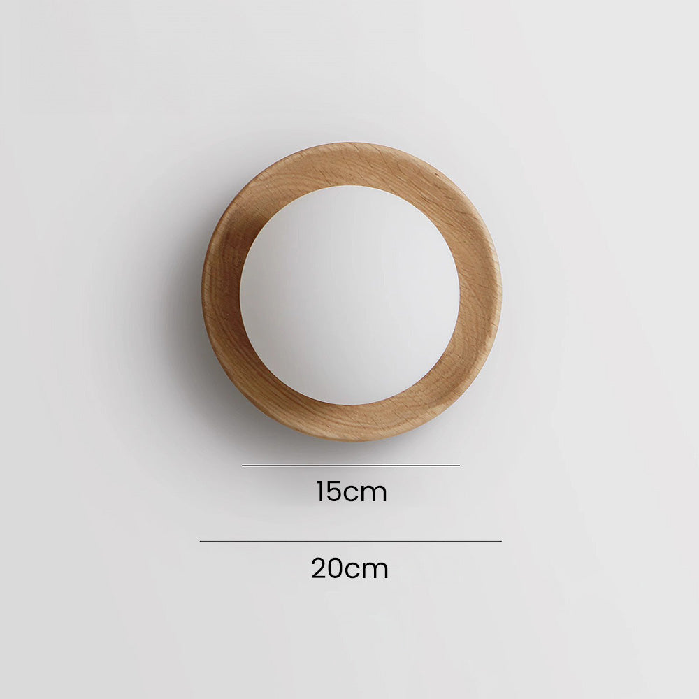 Aplique de Pared Minimalista de Madera Natural Blanca con Acabados Modernos para Dormitorio 7