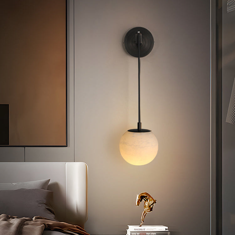 Aplique de Pared Minimalista de Madera y Vidrio con Luz LED para Dormitorio y Sala, Diseño Elegante y Moderno 0