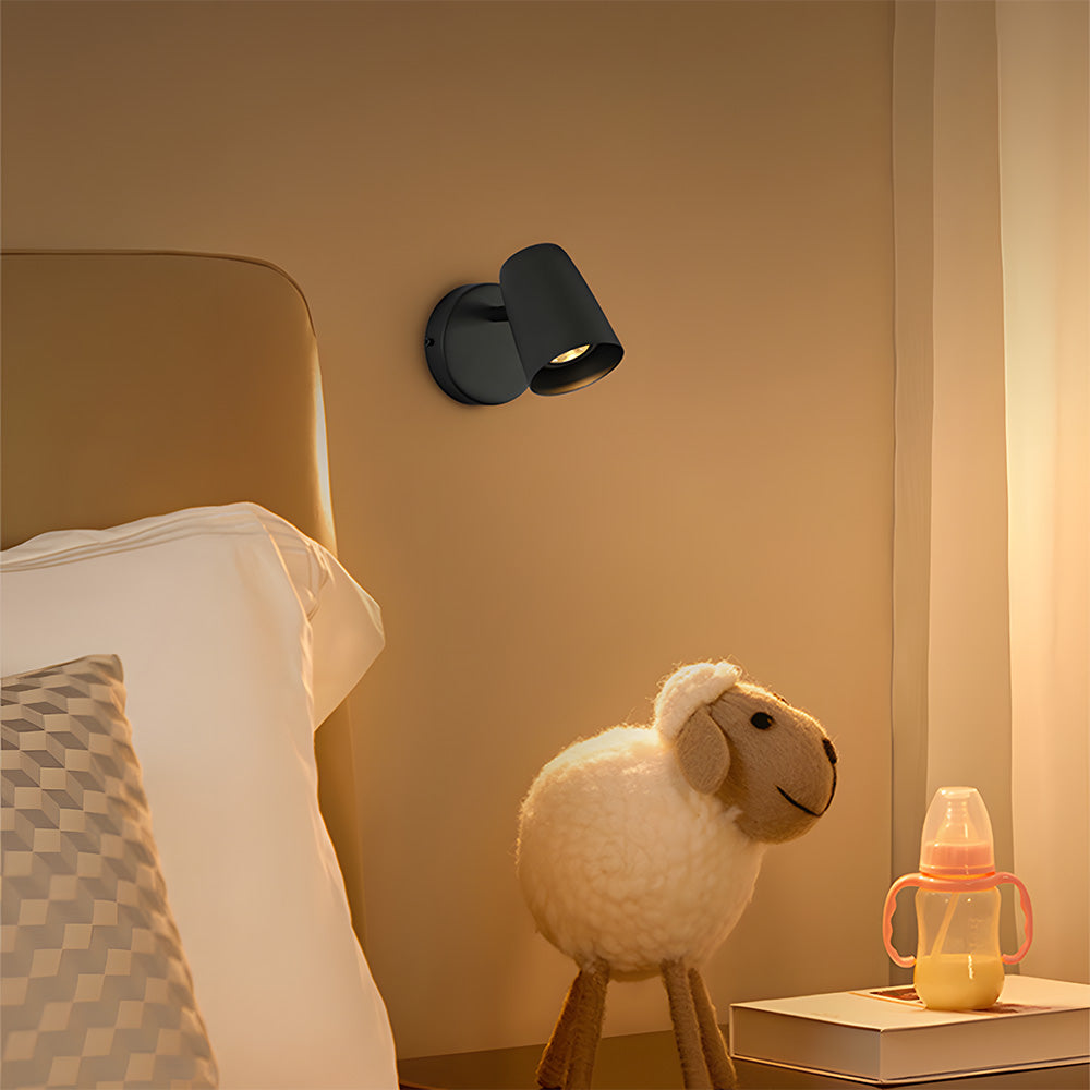Aplique de Pared Moderno Nordic para Dormitorio, Luz E27, Diseño Minimalista en Hierro, Ideal para Espacios Reducidos 0