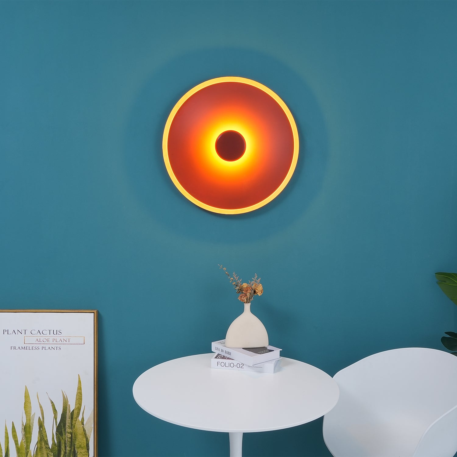 Aplique de Pared Moderno con Efecto Halo - Diseño Minimalista y Variedad de Tamaños 3