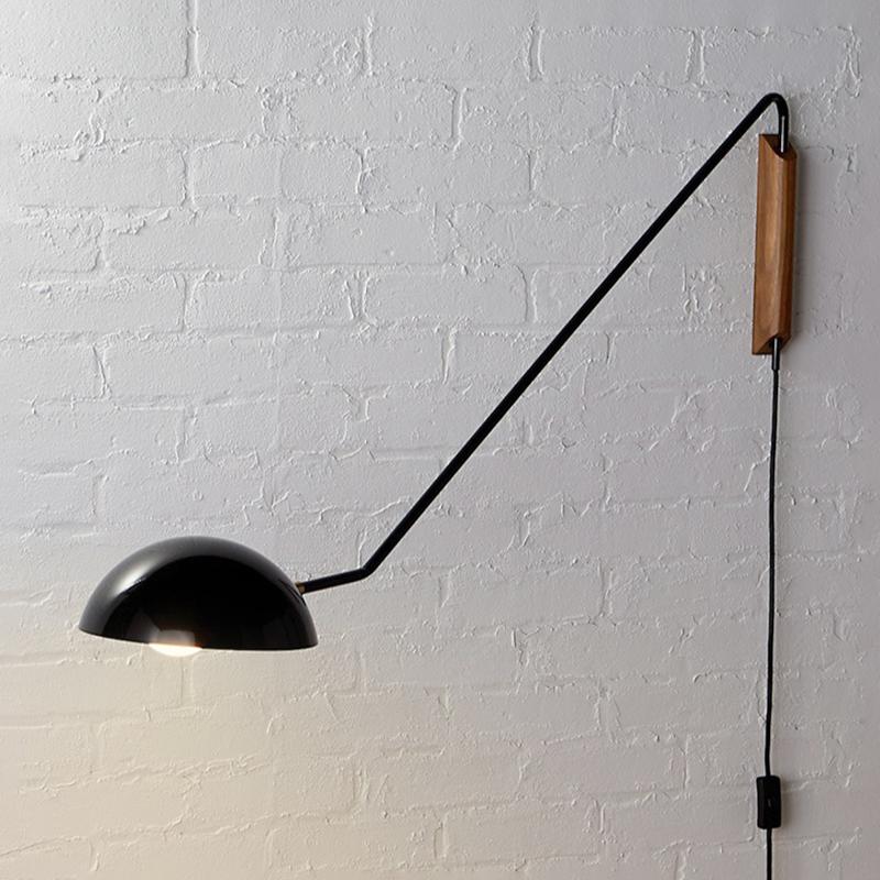 Aplique de Pared Moderno de 1 Foco en Negro y Latón para Dormitorio, Diseño Elegante y Fácil Instalación 1