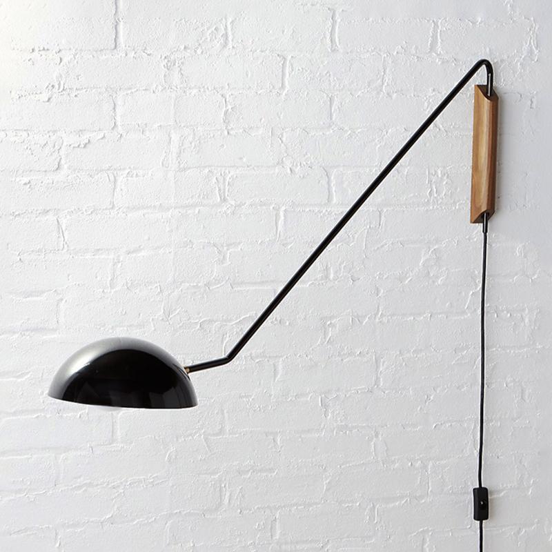 Aplique de Pared Moderno de 1 Foco en Negro y Latón para Dormitorio, Diseño Elegante y Fácil Instalación 2