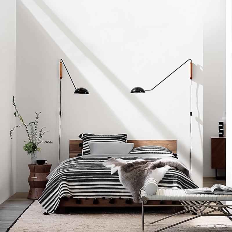 Aplique de Pared Moderno de 1 Foco en Negro y Latón para Dormitorio, Diseño Elegante y Fácil Instalación 5