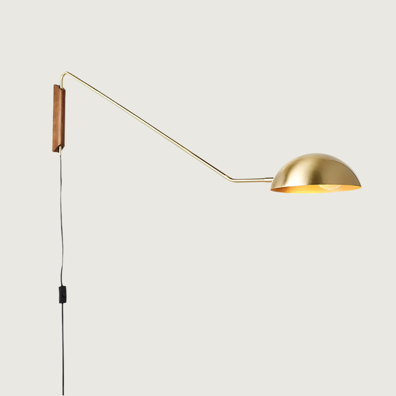 Aplique de Pared Moderno de 1 Foco en Negro y Latón para Dormitorio, Diseño Elegante y Fácil Instalación 8