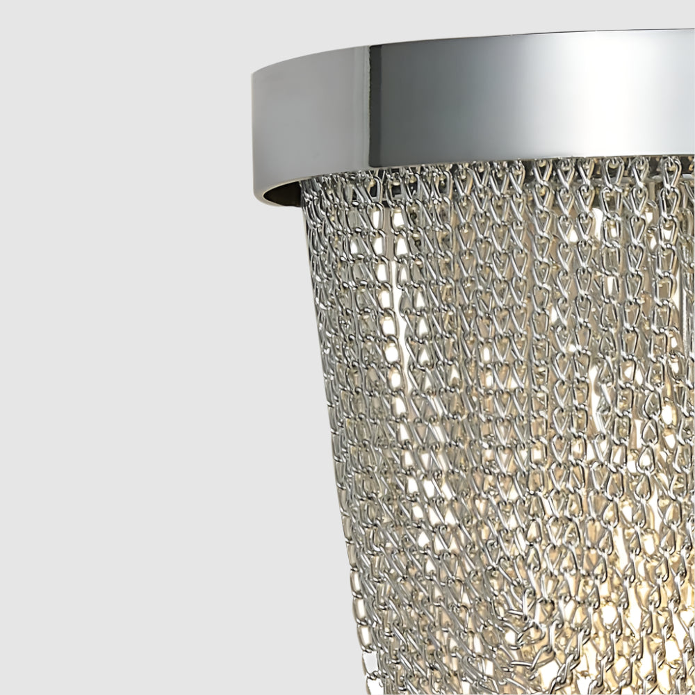 Aplique de Pared Moderno de 2 Luces con Diseño de Borlas y Acabado Cromado – Ideal para Dormitorios y Salones 2