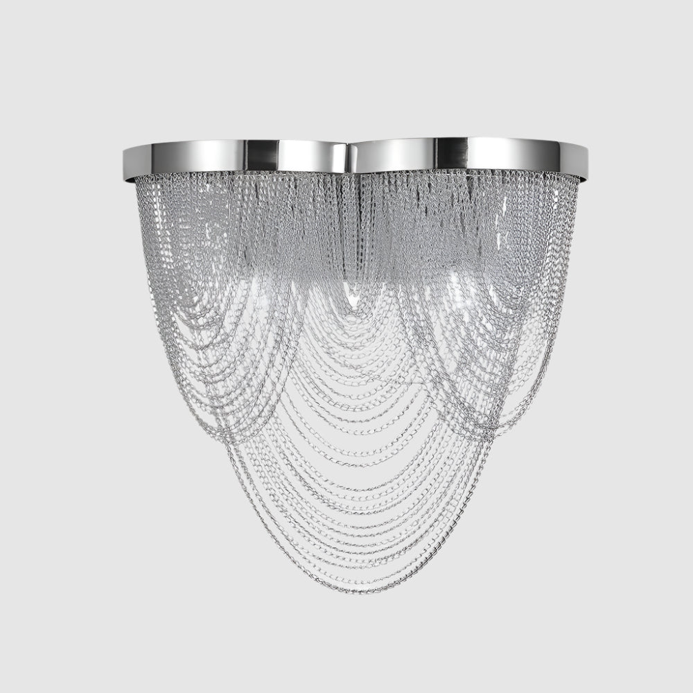 Aplique de Pared Moderno de 2 Luces con Diseño de Borlas y Acabado Cromado – Ideal para Dormitorios y Salones 7