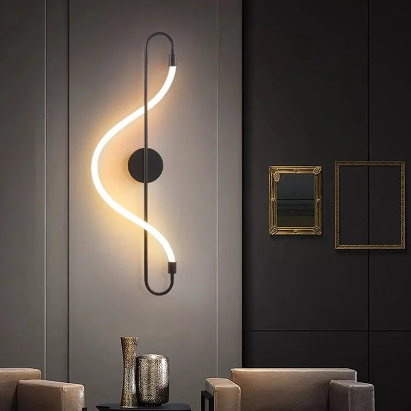 Aplique de Pared Moderno de Hierro con Luz LED Cálida – Diseño Elegante y Minimalista 1