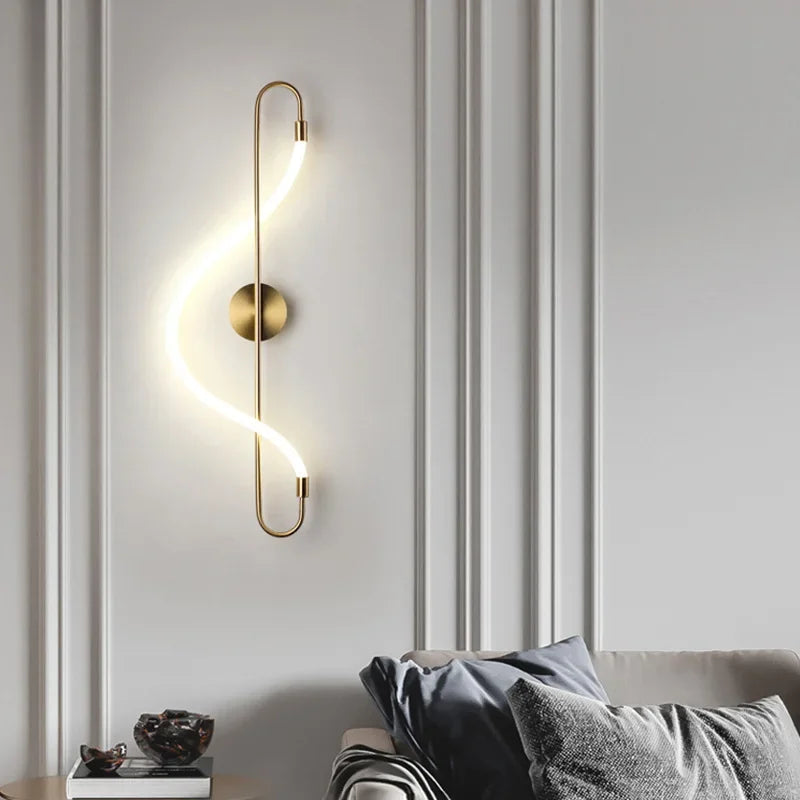 Aplique de Pared Moderno de Hierro con Luz LED Cálida – Diseño Elegante y Minimalista 2