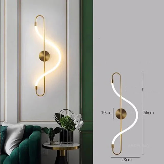 Aplique de Pared Moderno de Hierro con Luz LED Cálida – Diseño Elegante y Minimalista 6