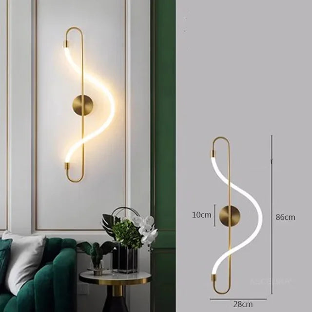 Aplique de Pared Moderno de Hierro con Luz LED Cálida – Diseño Elegante y Minimalista 9