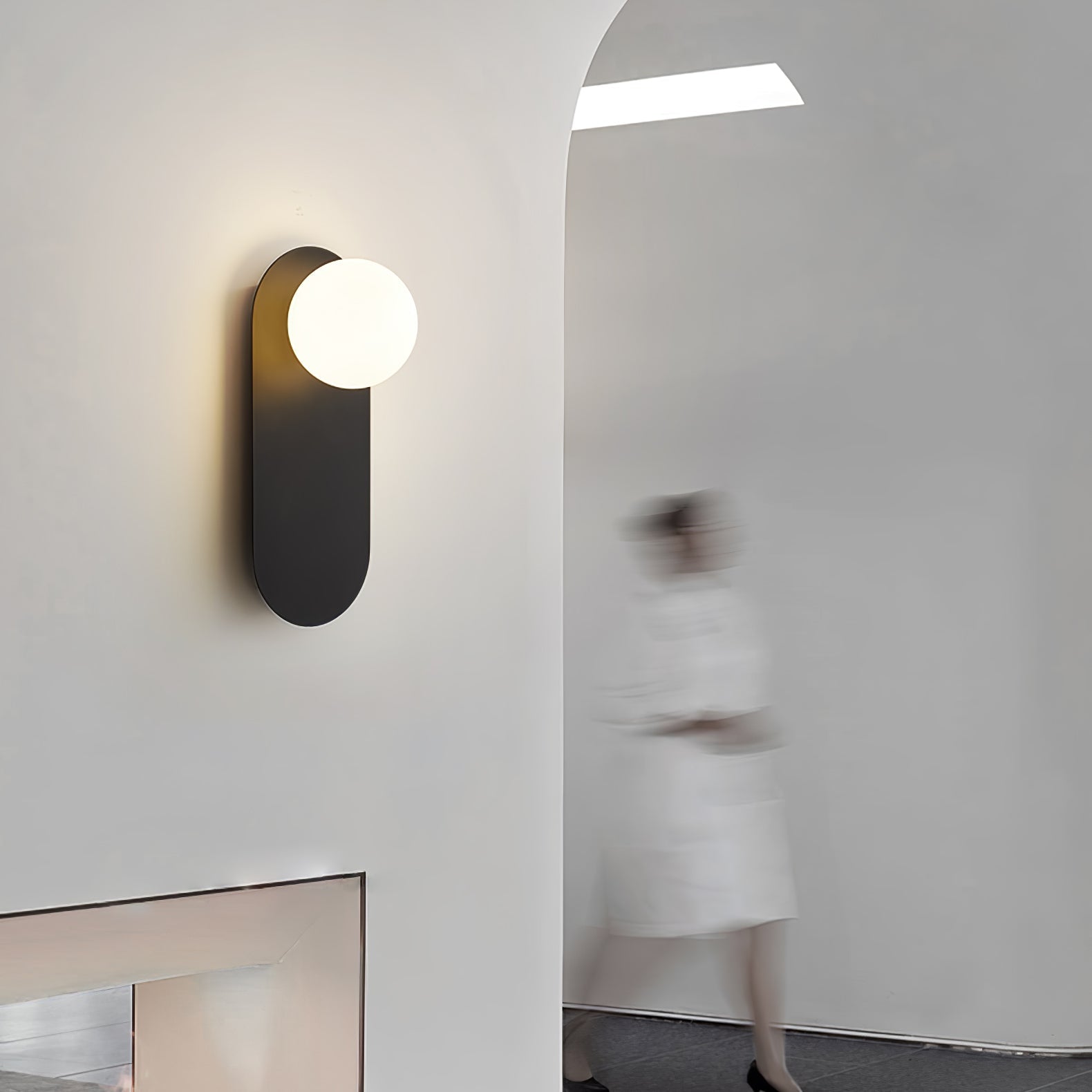 Aplique de Pared Moderno de Latón y Vidrio, Lámpara de Interior, Diseño Contemporáneo, Compatible con Bombillas G9 6
