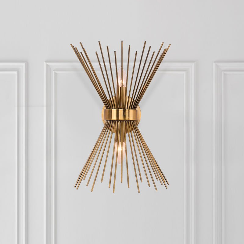 Aplique de Pared Moderno en Latón con Diseño Estrella para Dormitorio - Lámpara de Pared Dimmable y Fácil Instalación 2