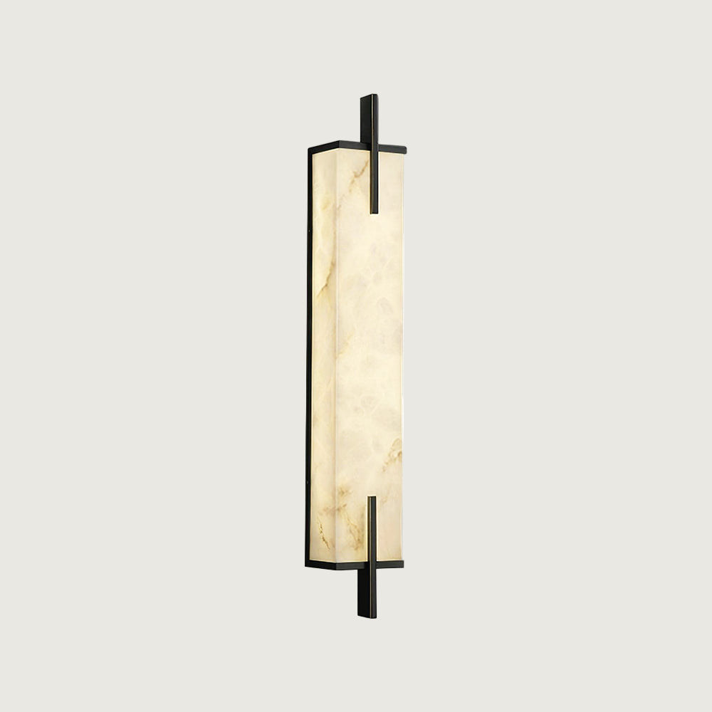 Aplique de Pared Rectangular de Alabastro Calliope con Luz LED Integrada 1