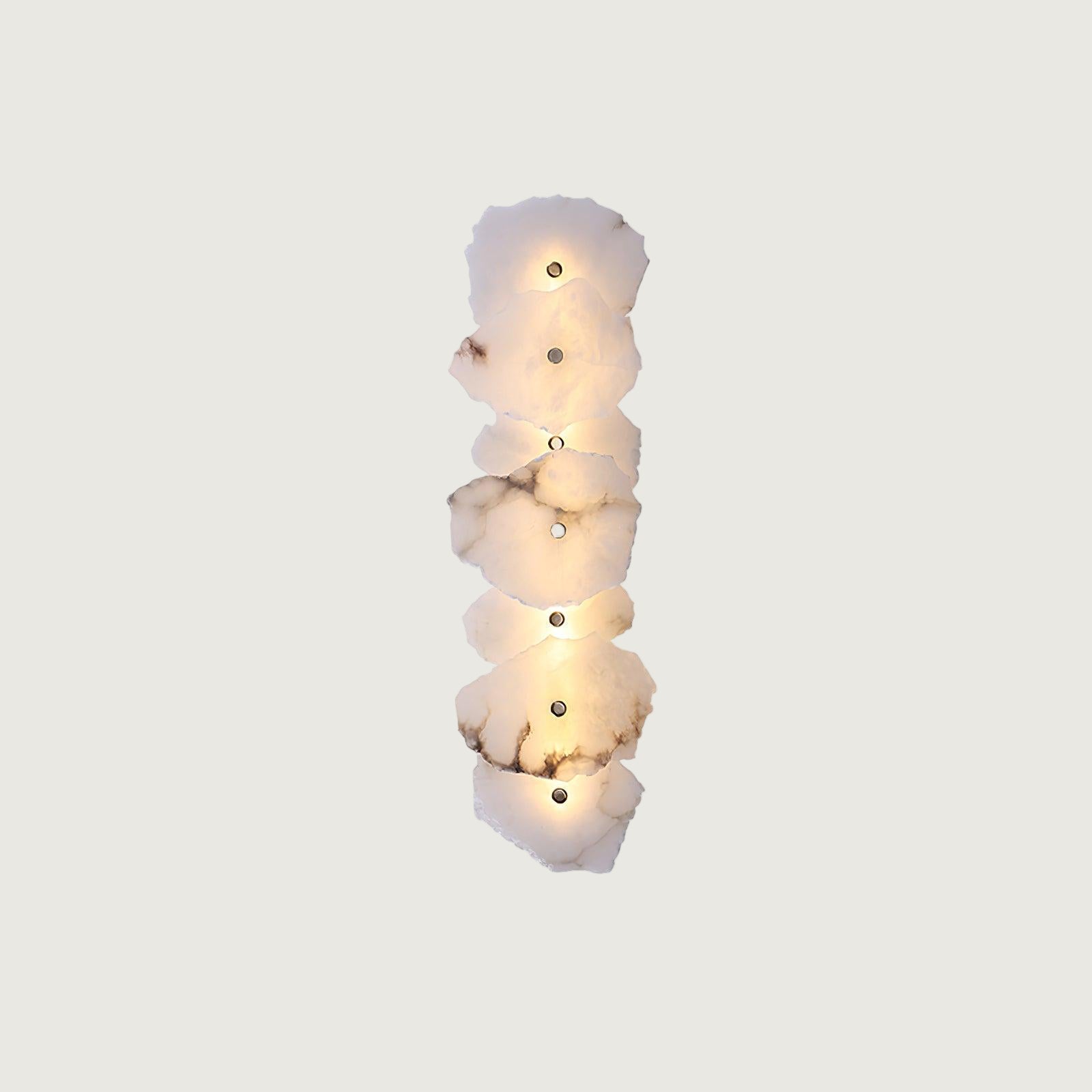 Aplique de Pared de Alabastro Petra con Luz LED Integrada - Diseño Moderno y Elegante 11
