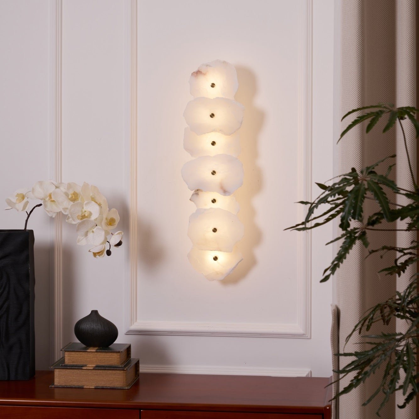 Aplique de Pared de Alabastro Petra con Luz LED Integrada - Diseño Moderno y Elegante 4