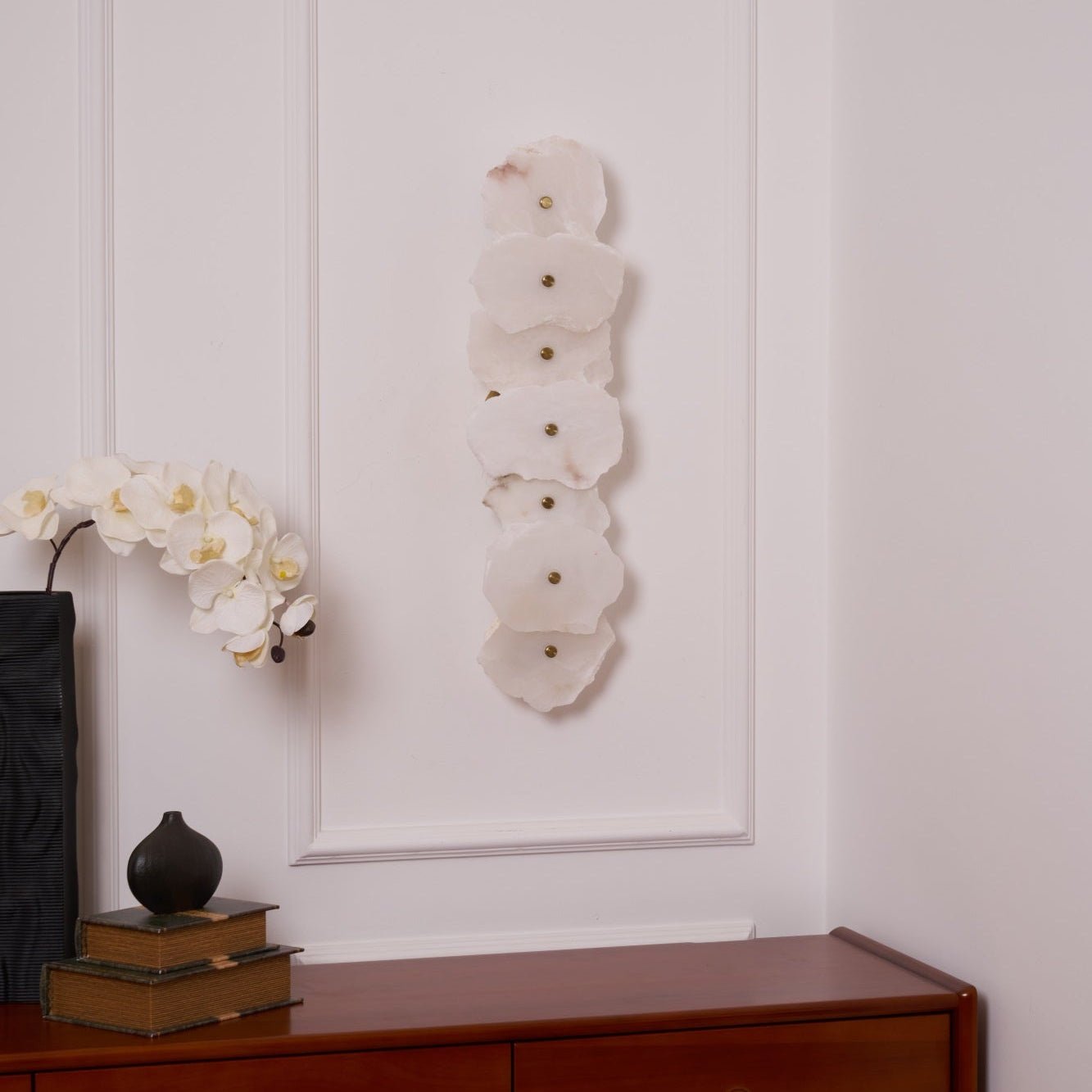 Aplique de Pared de Alabastro Petra con Luz LED Integrada - Diseño Moderno y Elegante 6