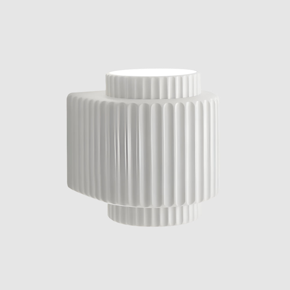 Aplique de Pared de Cerámica Estilo Nórdico Creme, Dimmable y Versátil para Dormitorio y Hogar 5