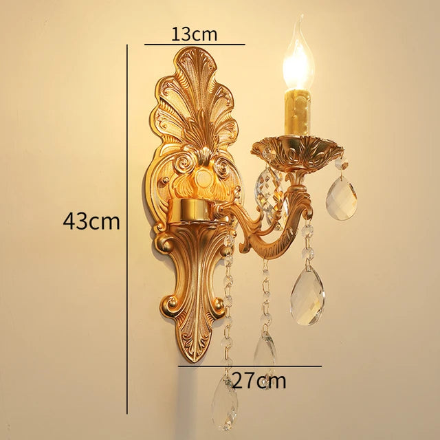 Aplique de Pared de Cristal Elegante – Lámpara de Pared de Diseño Moderno para Sala, Pasillo y Dormitorio 0