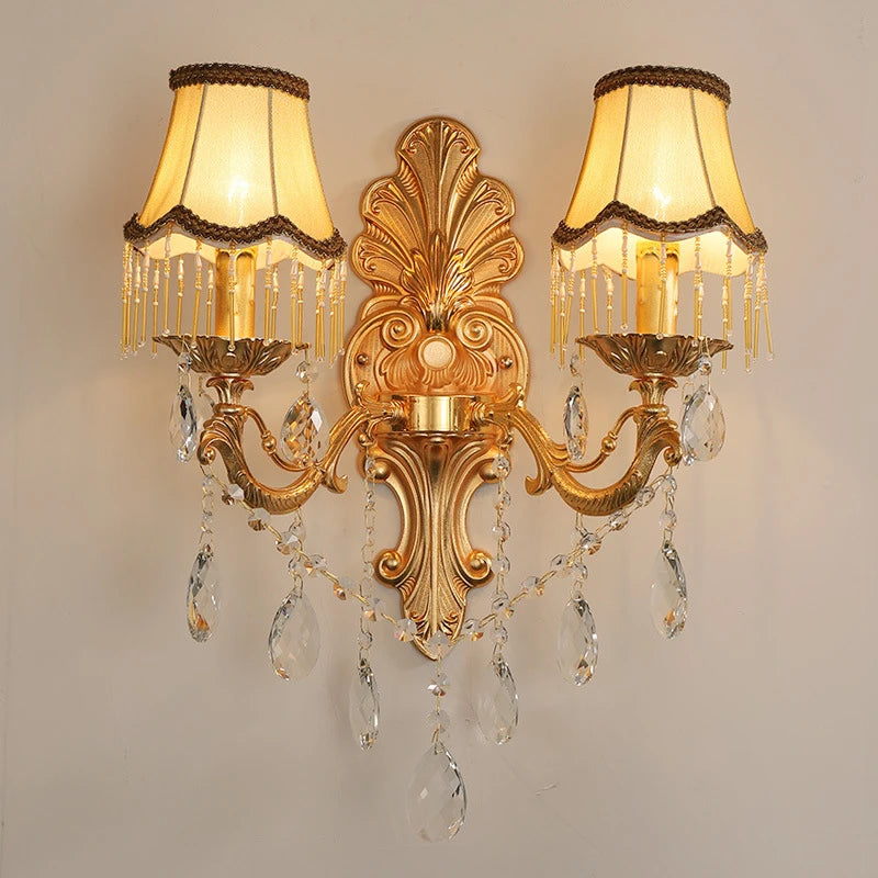 Sylira - Aplique de Pared de Cristal Elegante - Lámpara de Pared de Diseño Moderno para Sala - Pasillo y Dormitorio