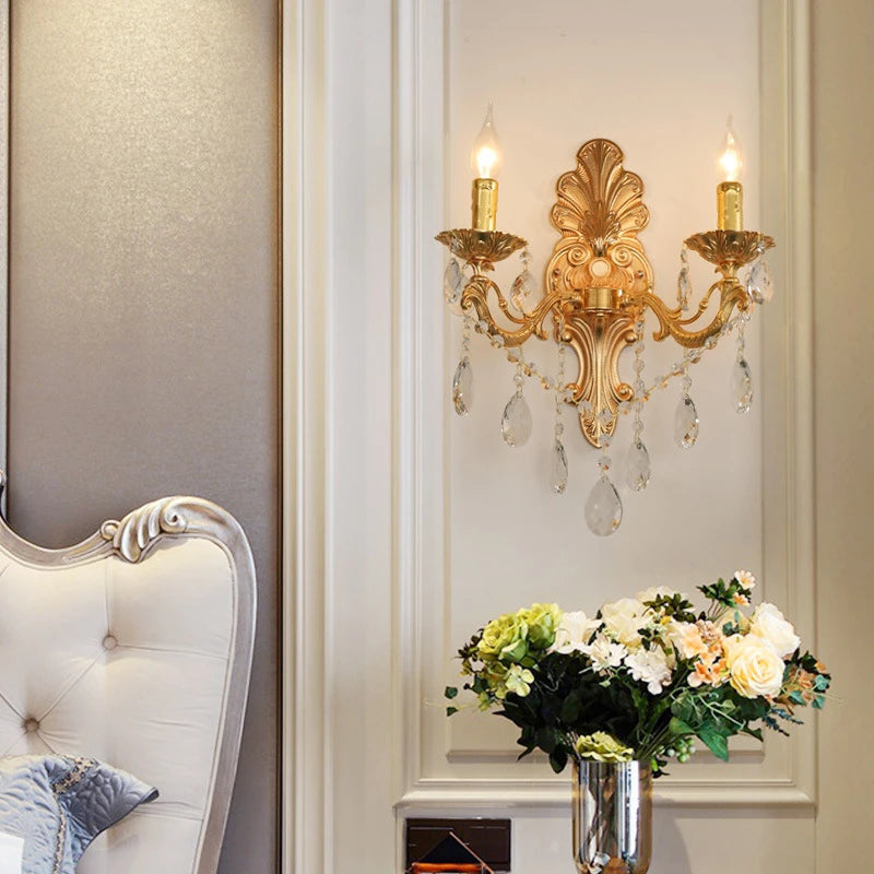 Aplique de Pared de Cristal Elegante – Lámpara de Pared de Diseño Moderno para Sala, Pasillo y Dormitorio 4