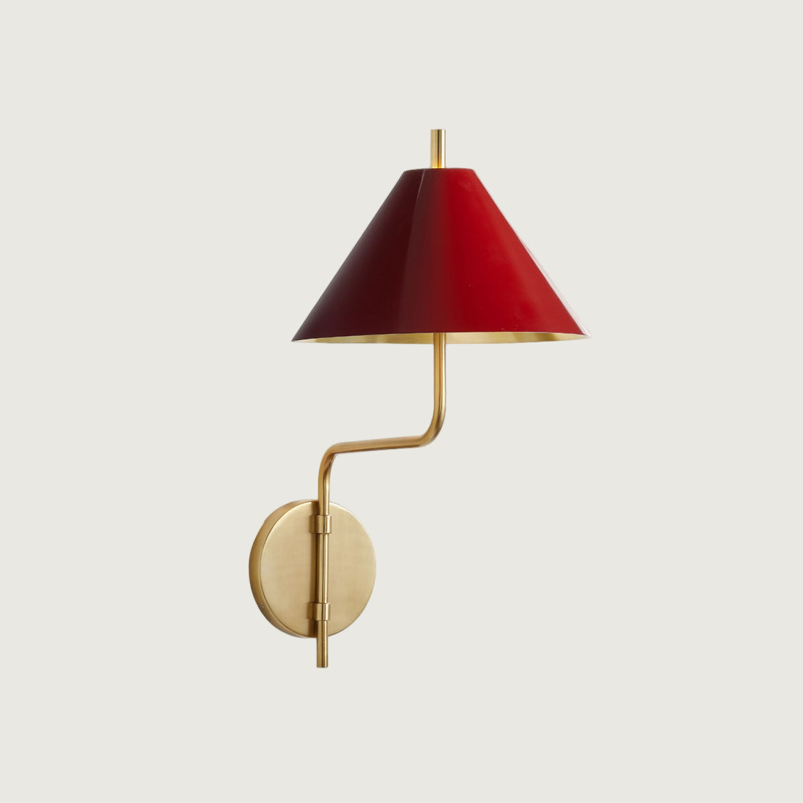 Aplique de Pared de Metal Dorado con Pantalla de Lino - Diseño Elegante para Dormitorio y Espacios Modernos 1