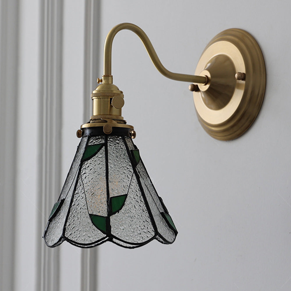 Aplique de Pared de Vidrio Vintage para Sala de Estar – Lámpara de Pared Elegante 1