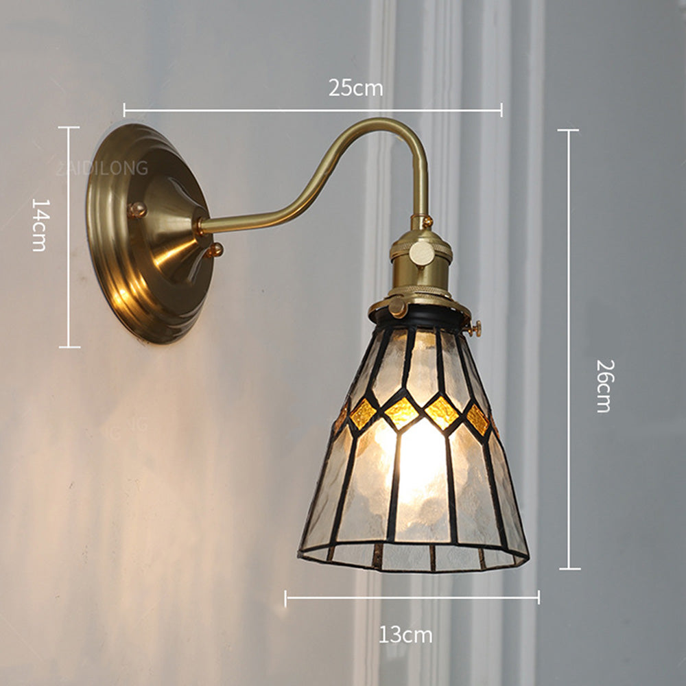 Aplique de Pared de Vidrio Vintage para Sala de Estar – Lámpara de Pared Elegante 6