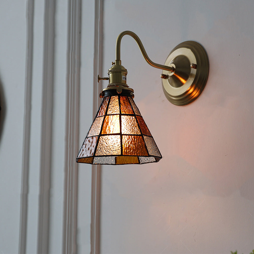 Aplique de Pared de Vidrio Vintage para Sala de Estar – Lámpara de Pared Elegante 7