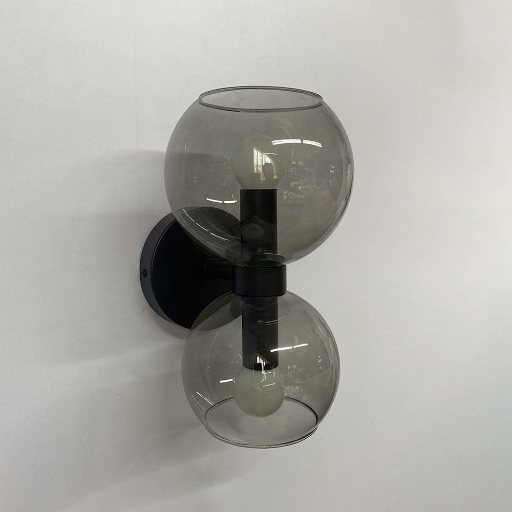 Aplique de Pared de Vidrio con 2 Cabezas para Dormitorio – Lámpara Moderna y Elegante 7