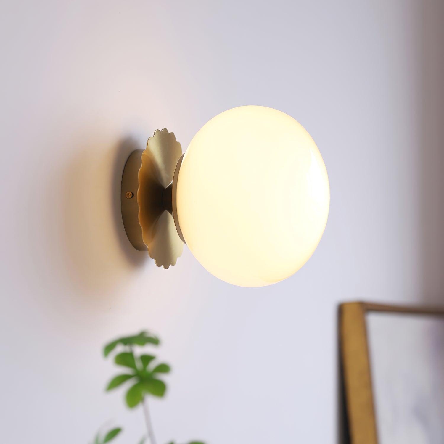 Apliques de Pared Modernos de Metal con Difusor de Vidrio Rosa – Lámpara Elegante 2