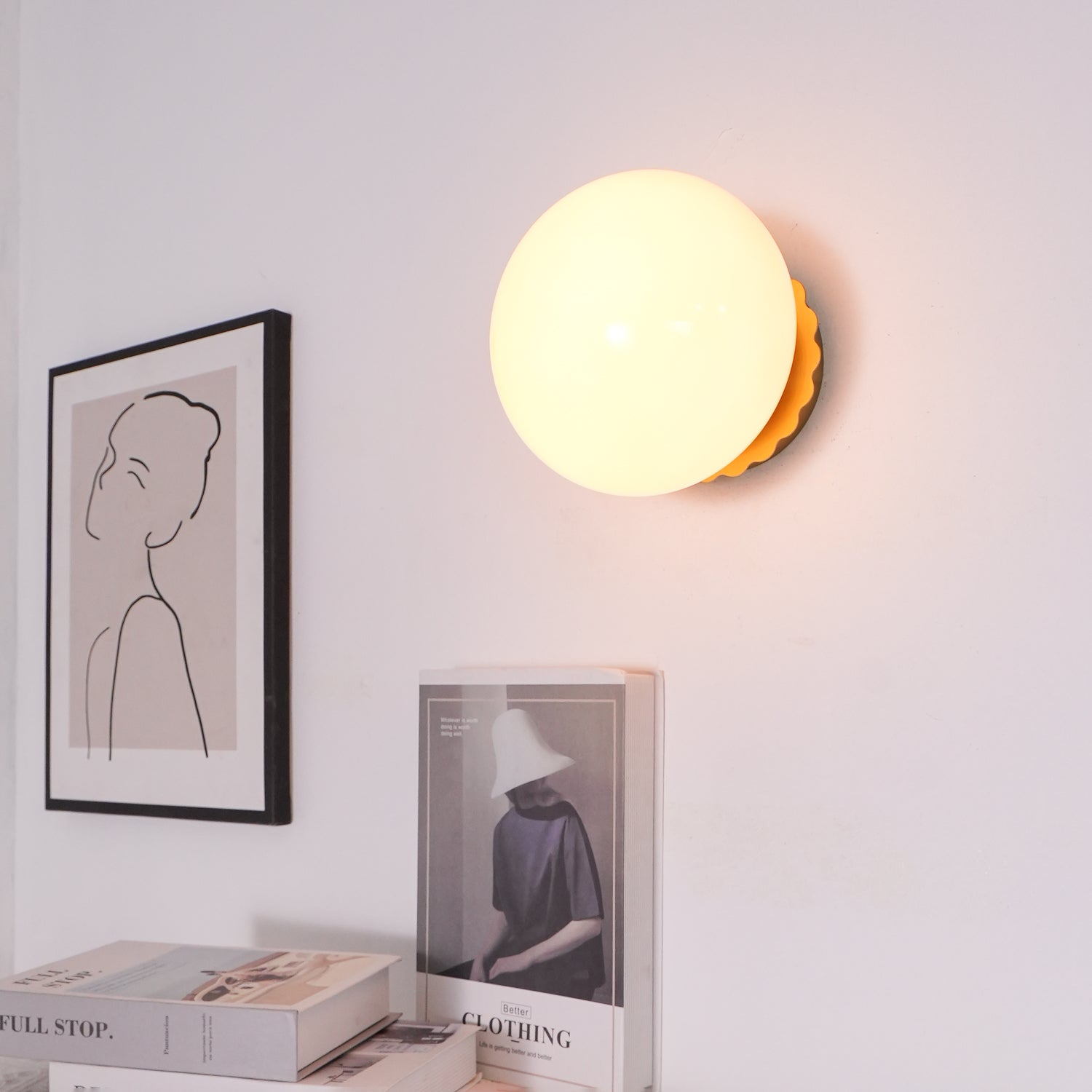 Apliques de Pared Modernos de Metal con Difusor de Vidrio Rosa – Lámpara Elegante 4