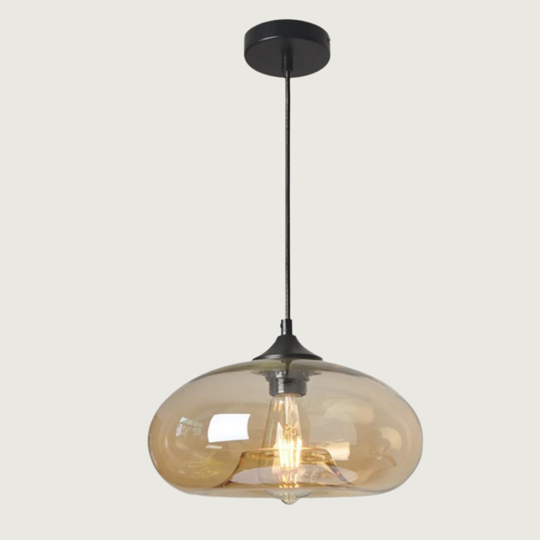 Olria - Lámpara Colgante de Vidrio Colorido para Comedor – Diseño Único y Artístico