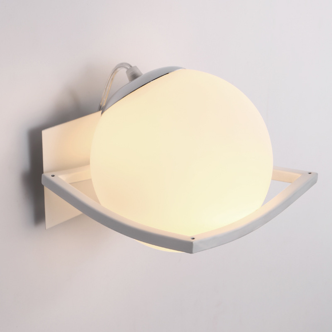 Zinari - Lámpara de Pared LED Moderna de Vidrio para Iluminación Elegante - Aplique Pared Compacto 15cm x 18cm